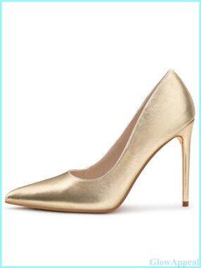 Women's 4 Inch Closed Toe High Stiletto Heels Pointed Toe Pumps